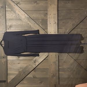 Navy blue maternity dress